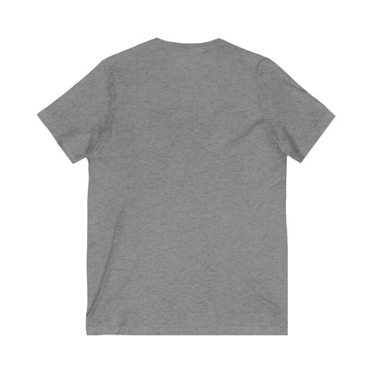 Stylish Qatar Shield V-Neck Tee, Casual T-Shirt for Wanderlust, Travel Shirt, Gift for Soccer Fans, Unisex Vacation Top
