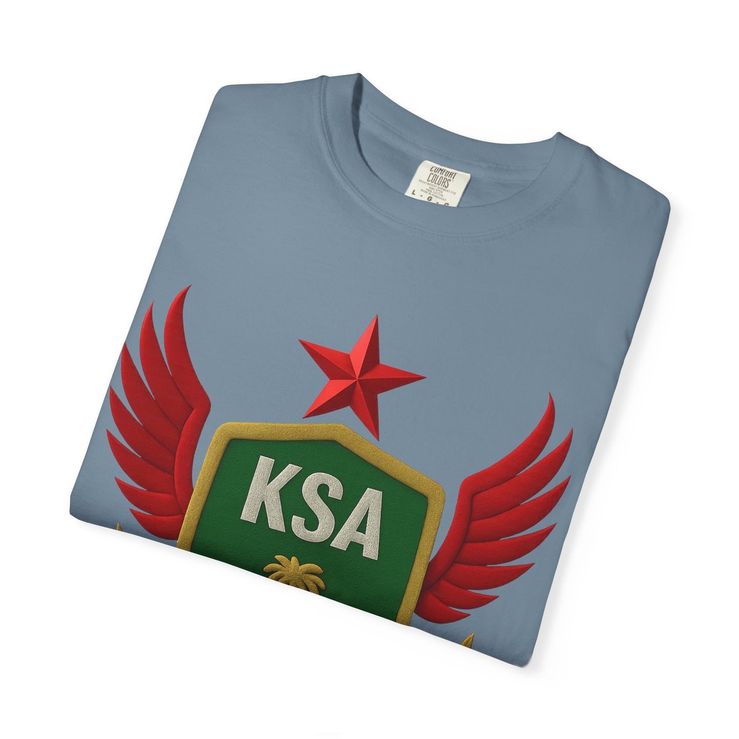 KSA Inspired Unisex Garment-Dyed T-shirt | Casual Style Tee, Graphic Shirt, Unique Design, Gift for Fans, Summer Fashion