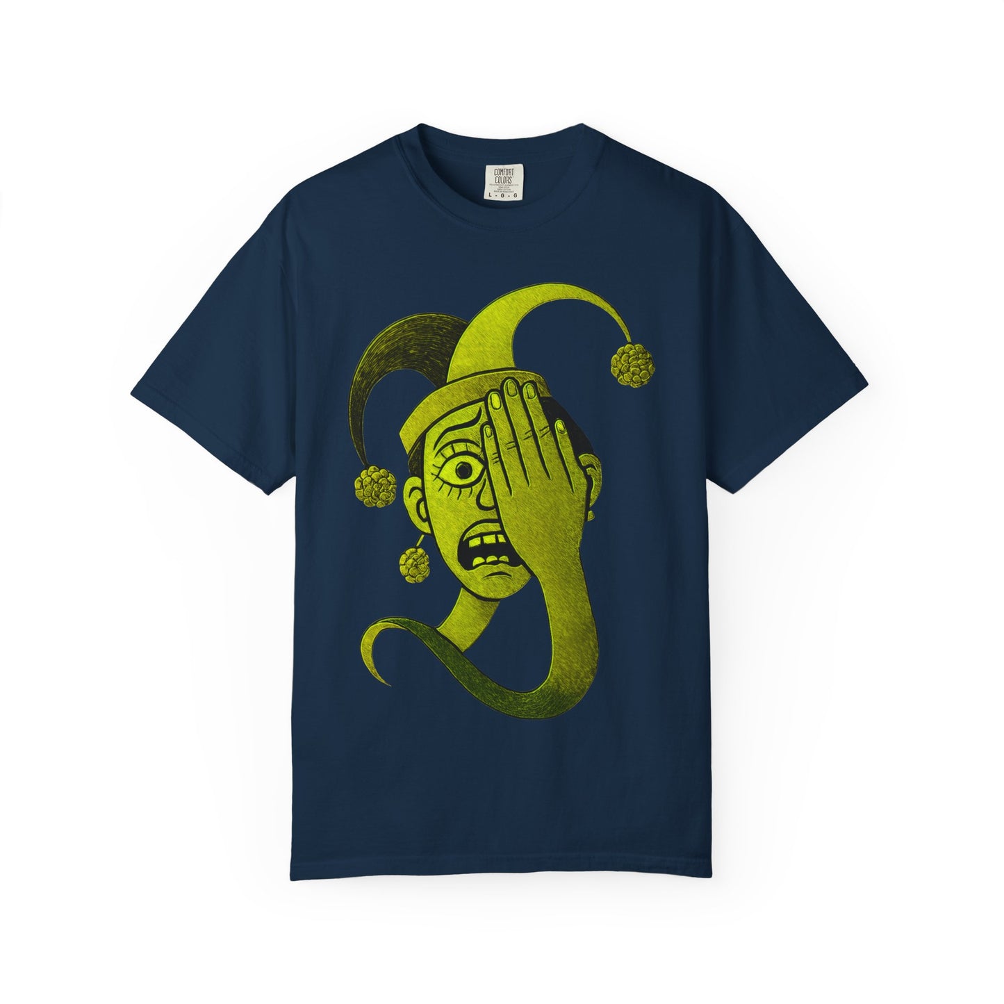 Garment-Dyed T-shirt 'i can't see' Design