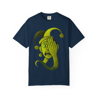 Garment-Dyed T-shirt 'i can't see' Design