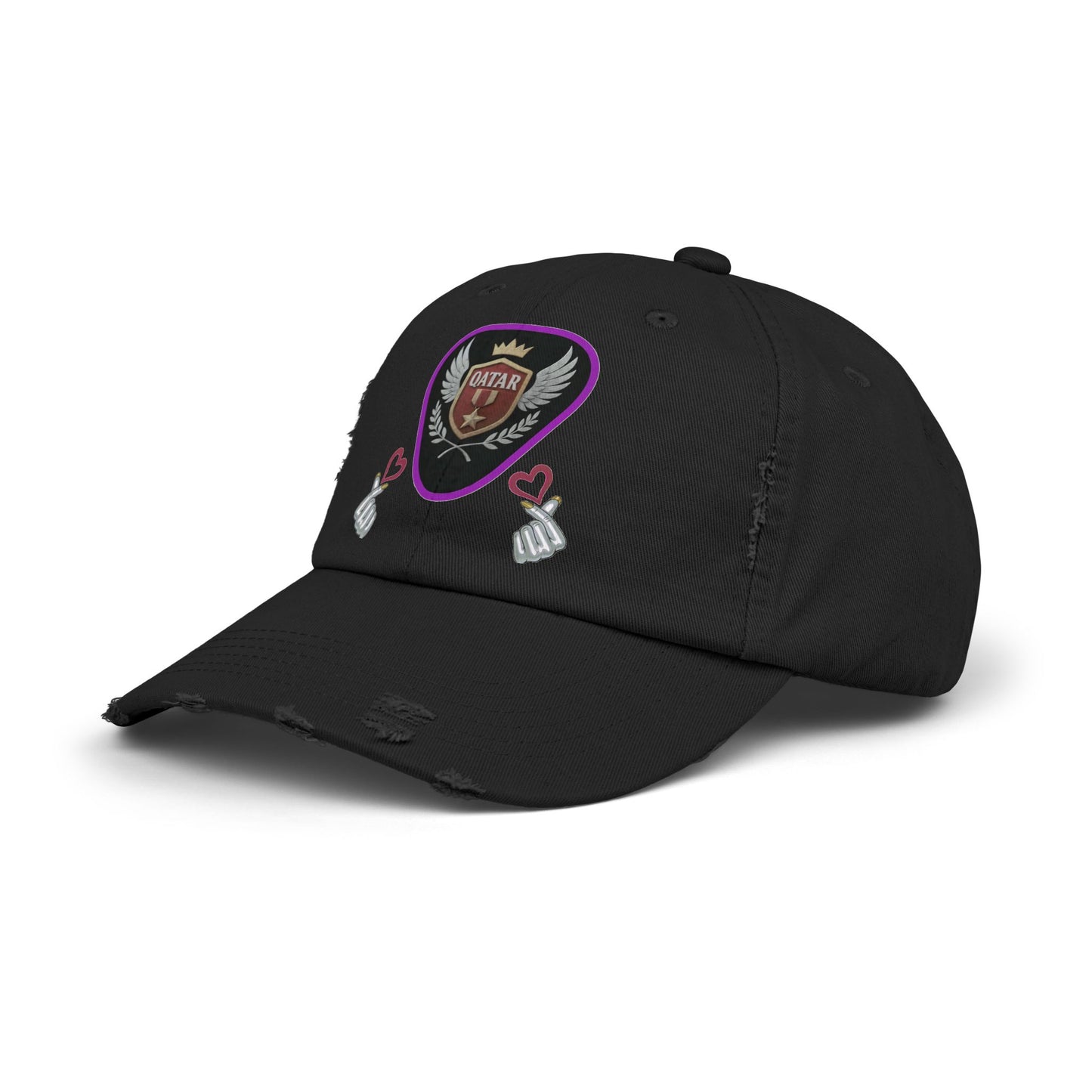 Cap Qatar Love - Unisex Distressed