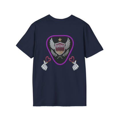 Qatar Pride Unisex Softstyle T-Shirt, Casual Wear, Sports Apparel, Gift for Fans, Travel Souvenir, Unique Design