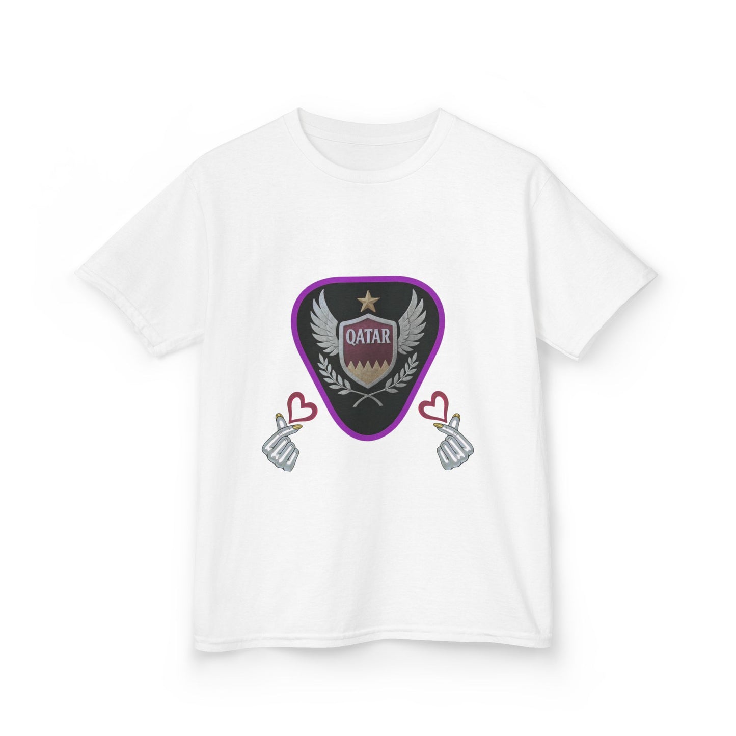 Kids' Fun Graphic Tee, Casual Kids T-Shirt, Cute Kids Top, Qatar Themed Shirt, Gift for Young Fans