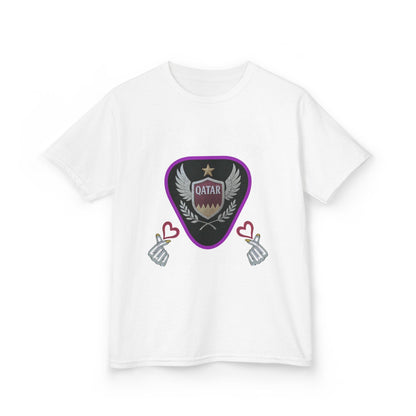 Kids' Fun Graphic Tee, Casual Kids T-Shirt, Cute Kids Top, Qatar Themed Shirt, Gift for Young Fans
