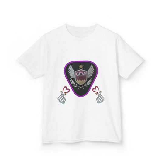 Kids' Fun Graphic Tee, Casual Kids T-Shirt, Cute Kids Top, Qatar Themed Shirt, Gift for Young Fans