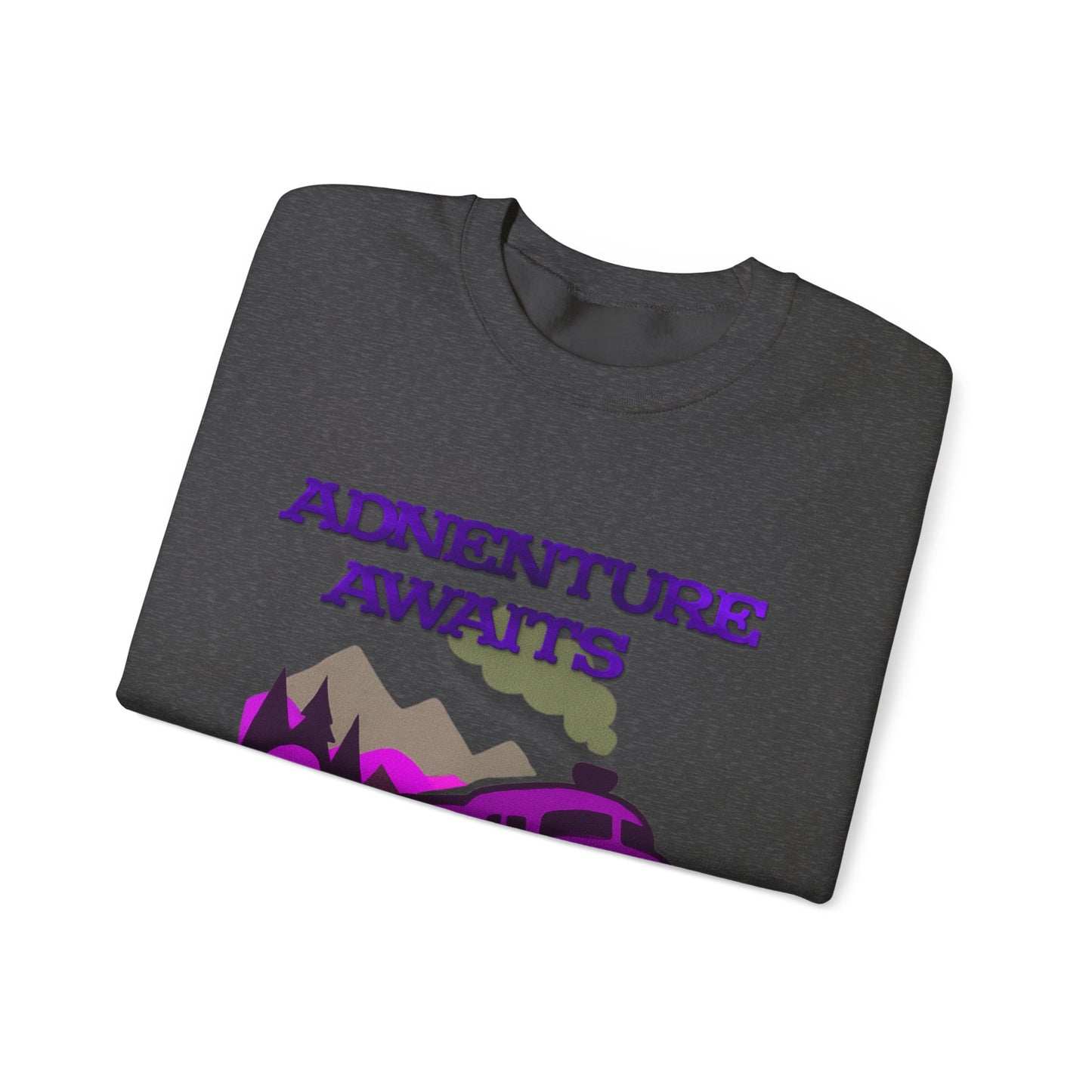 Vintage Train Adventure Sweatshirt - Cozy Travel Design