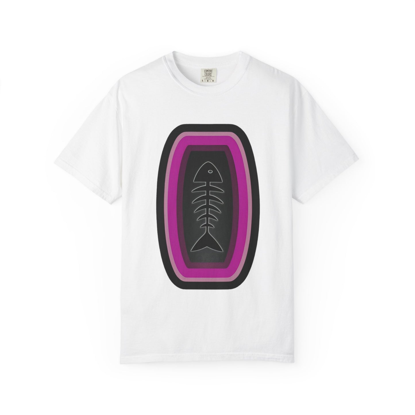 FISH BONE AND BULLS T-Shirt - Vintage Unisex Garment-Dyed Tee