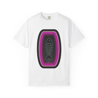FISH BONE AND BULLS T-Shirt - Vintage Unisex Garment-Dyed Tee