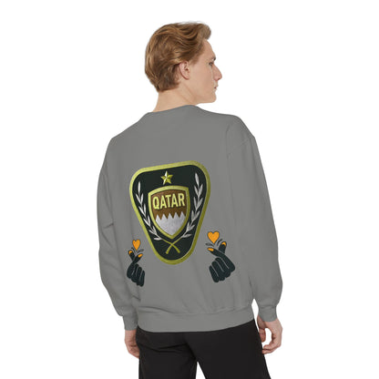 Qatar-Inspired Unisex Sweatshirt | Cozy Fashion for Sports Fans, Travel Lovers, Gift for Holidays, Casual Wear