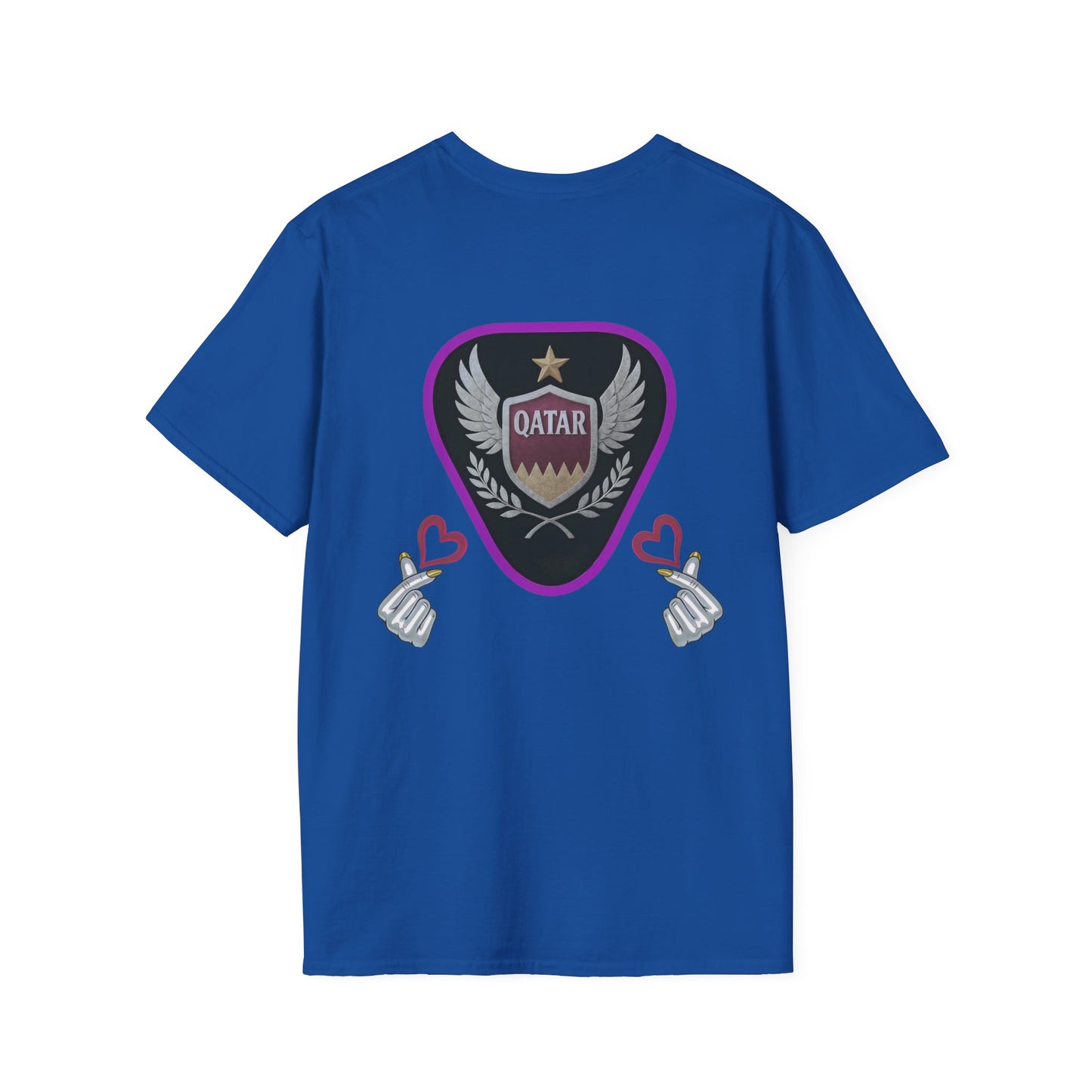 Qatar Pride Unisex Softstyle T-Shirt, Casual Wear, Sports Apparel, Gift for Fans, Travel Souvenir, Unique Design