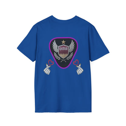 Qatar Pride Unisex Softstyle T-Shirt, Casual Wear, Sports Apparel, Gift for Fans, Travel Souvenir, Unique Design