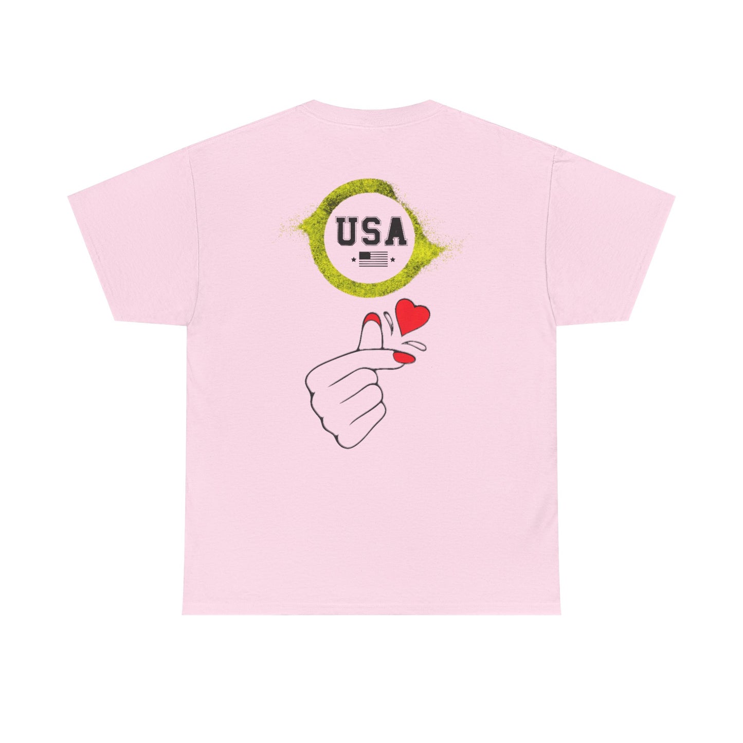 USA Love Graphic Tee, Unisex Cotton Shirt for Holidays, Gifts, Events, Patriotic Wear, Fun Fashion