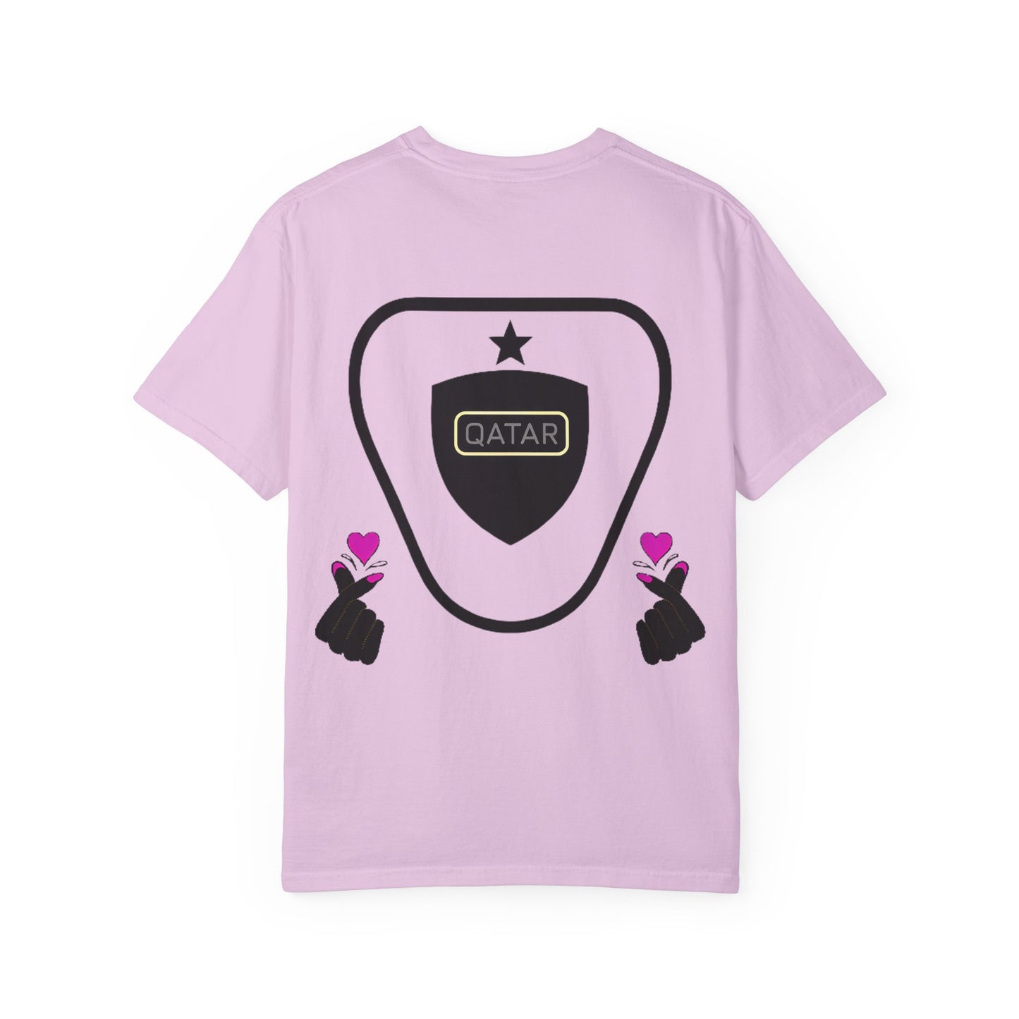 Qatar Pride Unisex Garment-Dyed T-Shirt, Casual Tee, LGBTQ+ Apparel, Sports Fan Gear, Gift for Him/Her/Friends