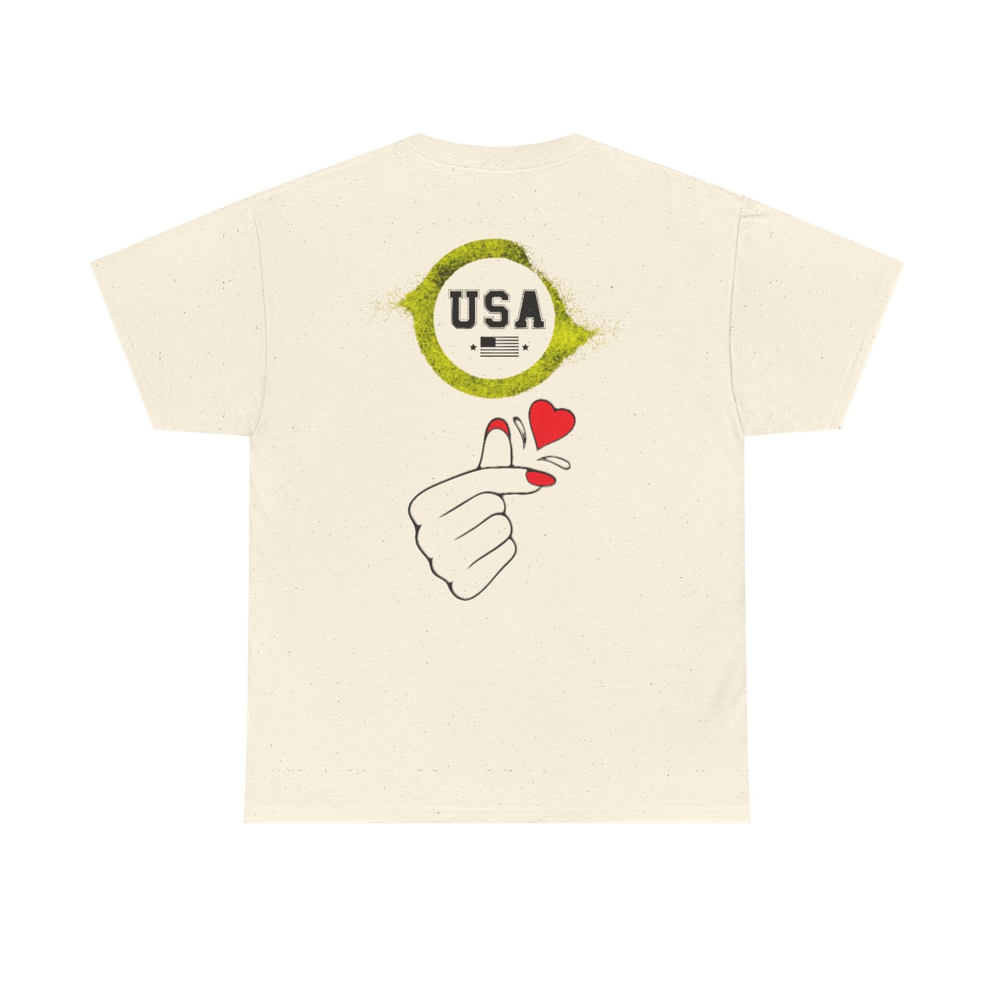 USA Love Graphic Tee, Unisex Cotton Shirt for Holidays, Gifts, Events, Patriotic Wear, Fun Fashion