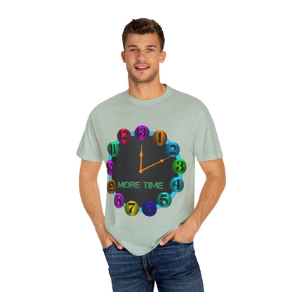 Garment-Dyed T-shirt - MORE TIME Graphic Tee