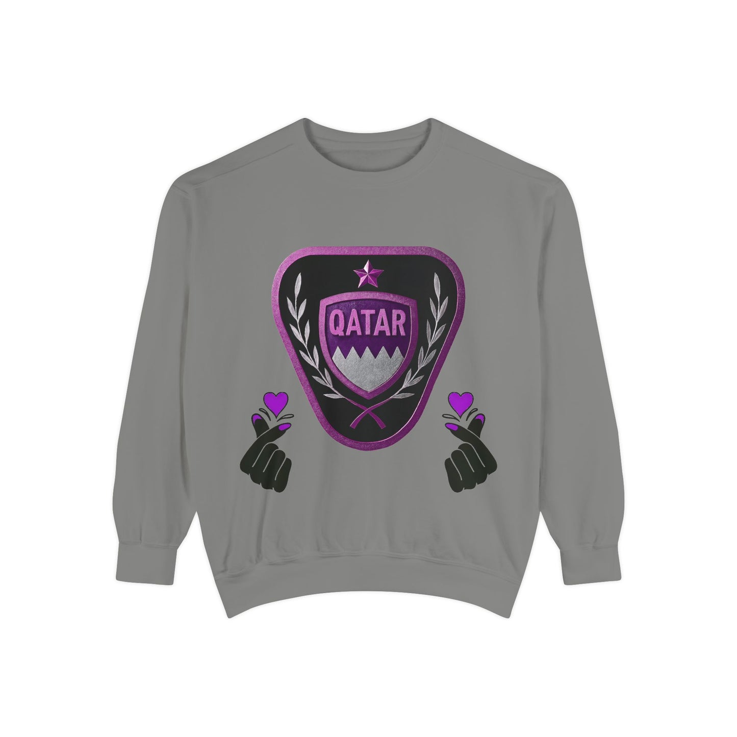 Qatar-Inspired Unisex Sweatshirt | Cozy Fashion for Sports Fans, Travel Lovers, Gift for Holidays, Casual Wear