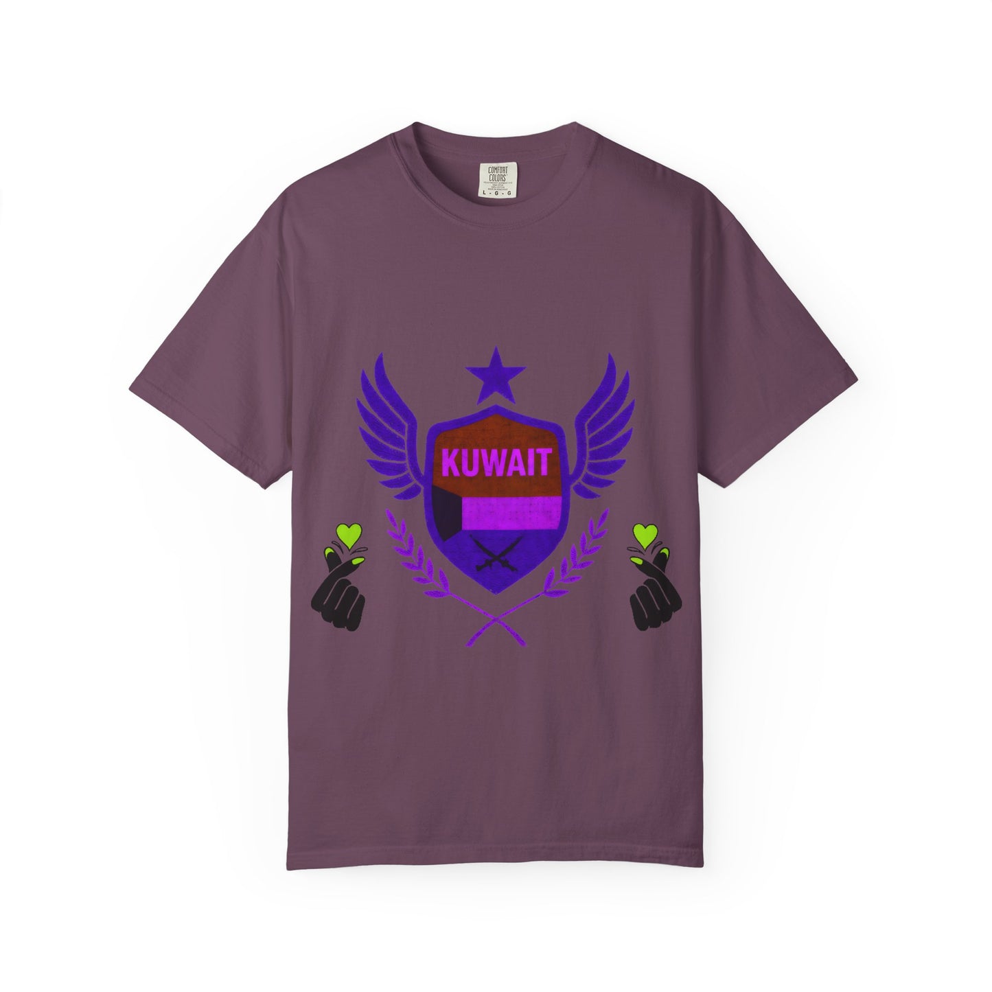 Kuwait Pride Unisex T-Shirt, Garment-Dyed Tee, LGBTQ+ Support Shirt, Casual Wear, Gift for Pride Month, Statement Fashion