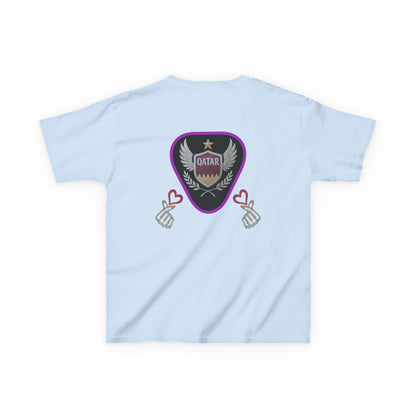 Kids' Fun Graphic Tee, Casual Kids T-Shirt, Cute Kids Top, Qatar Themed Shirt, Gift for Young Fans