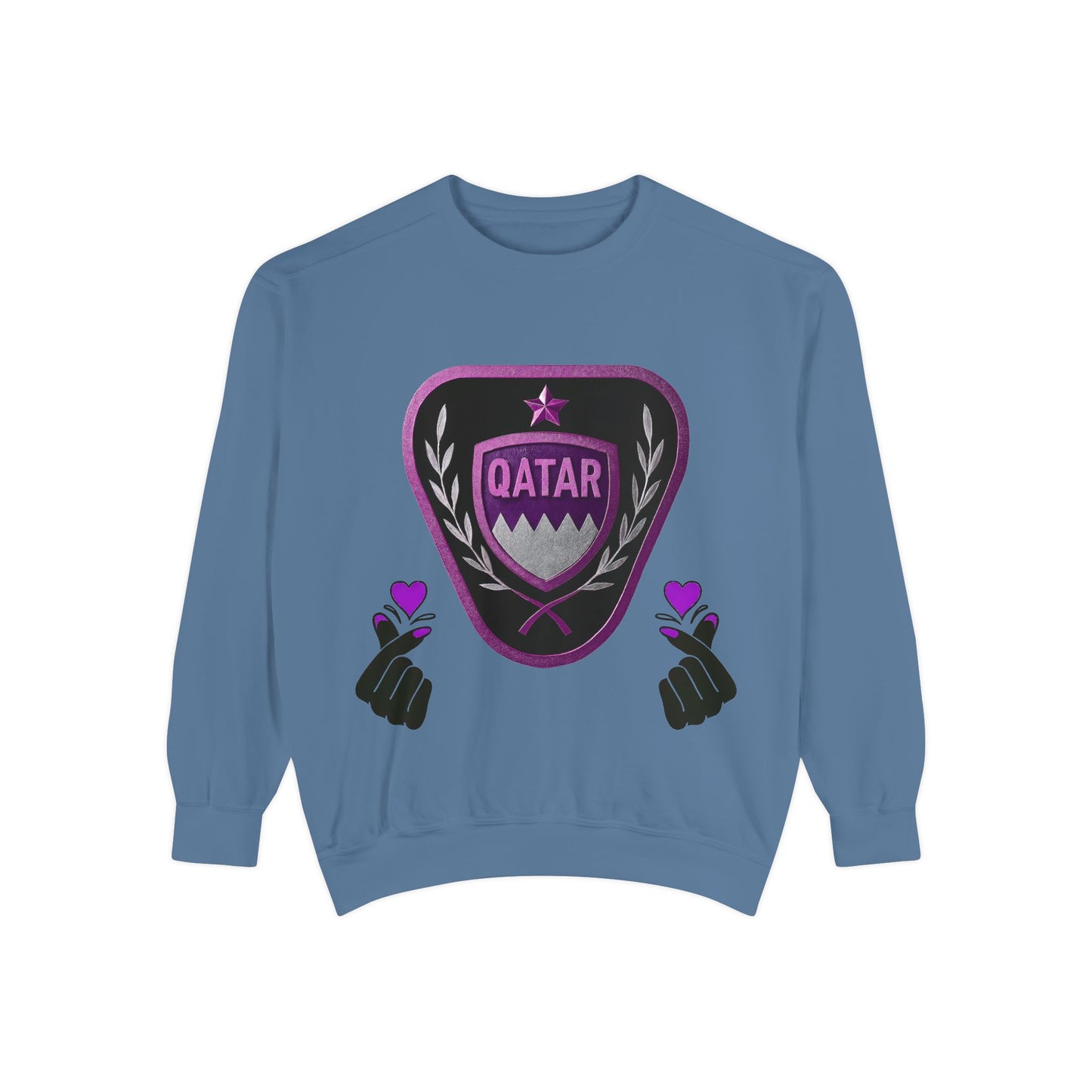 Qatar-Inspired Unisex Sweatshirt | Cozy Fashion for Sports Fans, Travel Lovers, Gift for Holidays, Casual Wear