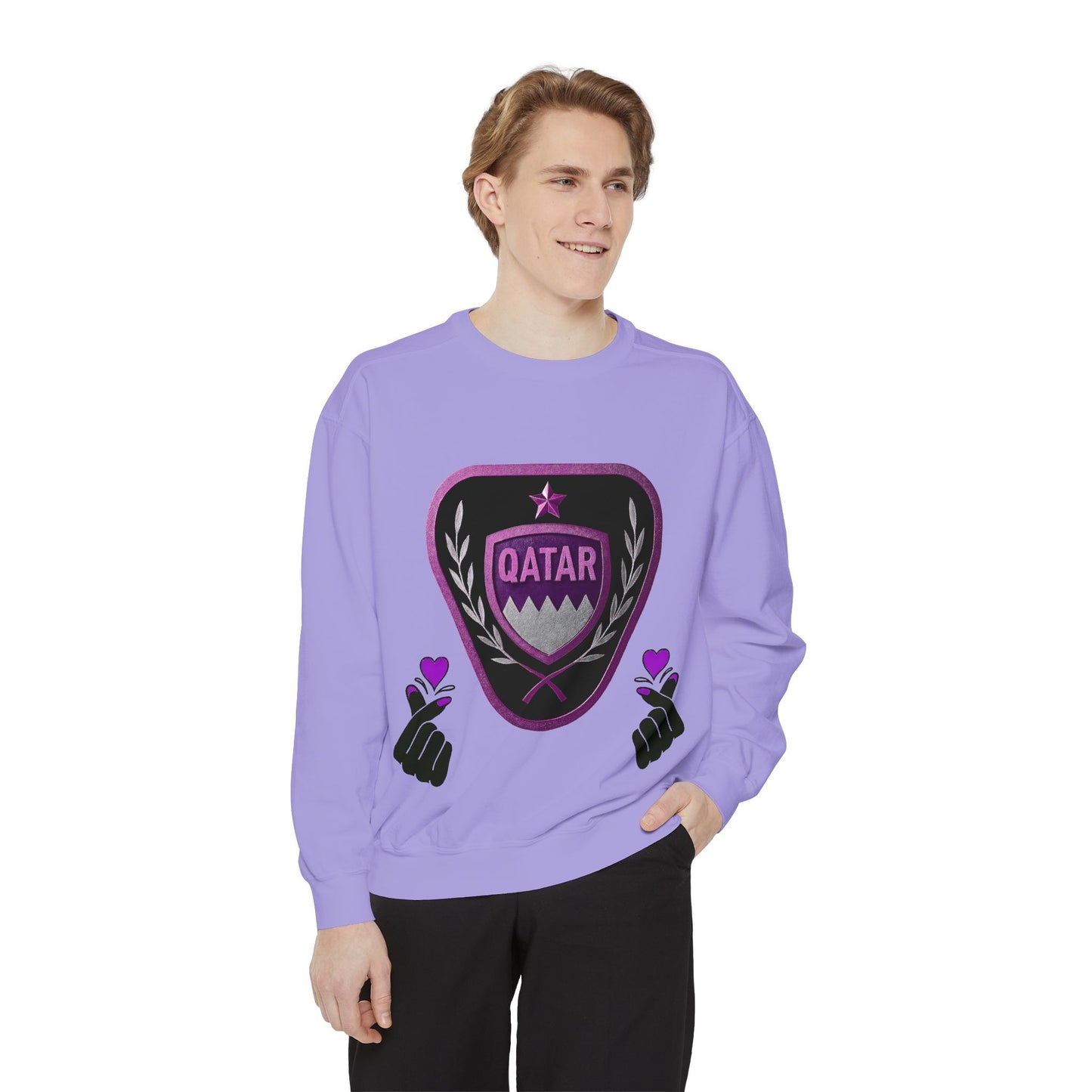 Qatar-Inspired Unisex Sweatshirt | Cozy Fashion for Sports Fans, Travel Lovers, Gift for Holidays, Casual Wear