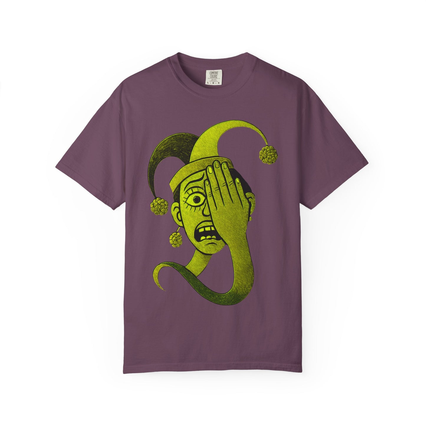 Garment-Dyed T-shirt 'i can't see' Design