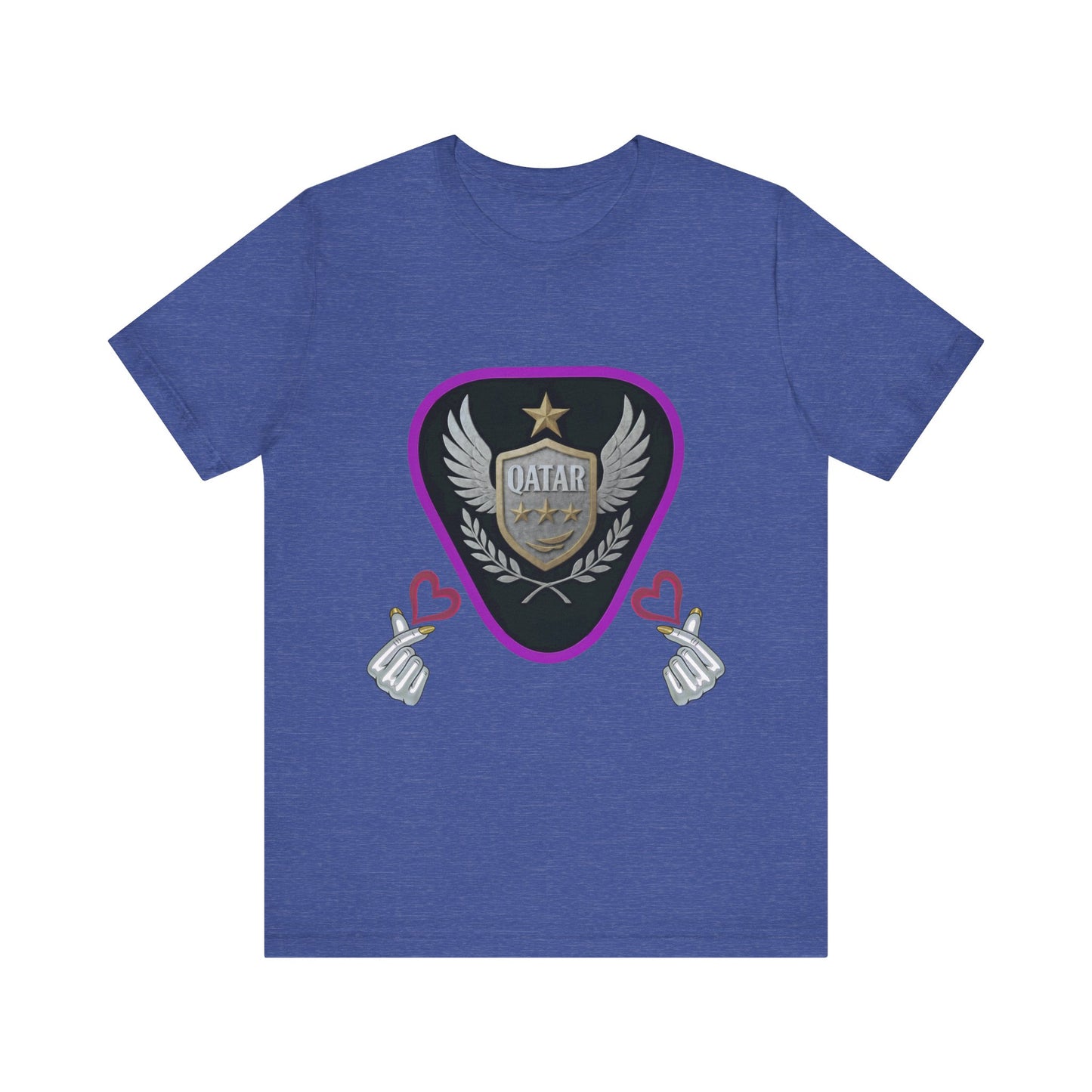 T-Shirt QATAR LOVE Unisex Jersey Short Sleeve Tee