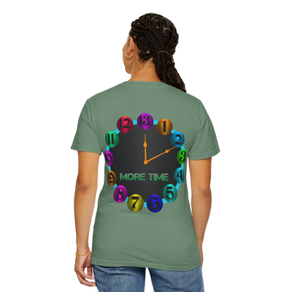 Garment-Dyed T-shirt - MORE TIME Graphic Tee