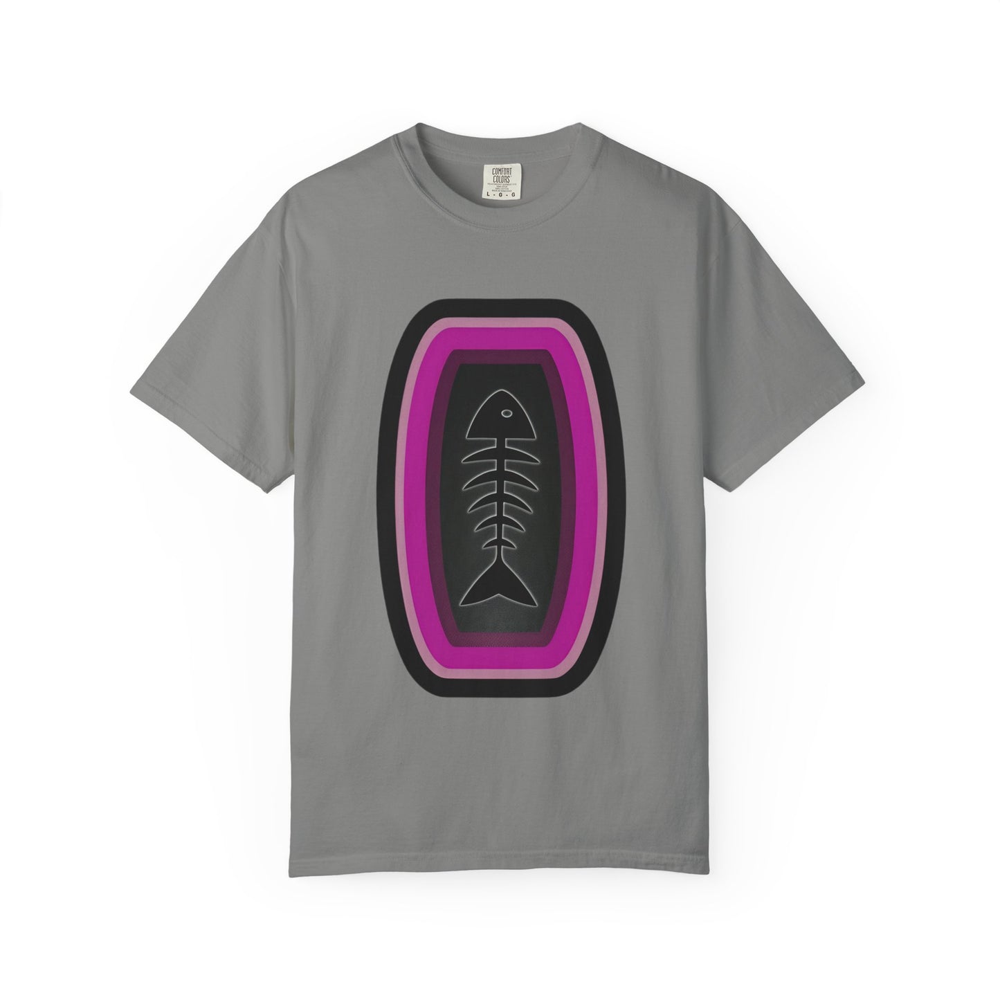 FISH BONE AND BULLS T-Shirt - Vintage Unisex Garment-Dyed Tee