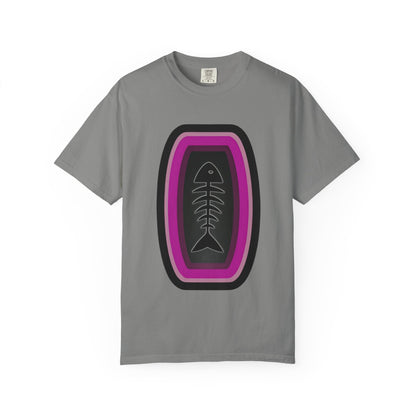 FISH BONE AND BULLS T-Shirt - Vintage Unisex Garment-Dyed Tee