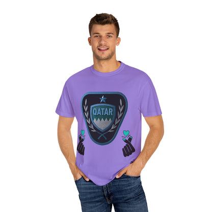 Qatar Pride Unisex T-Shirt, Casual Wear, Sports Event Shirt, Travel Souvenir, Gift for Fans