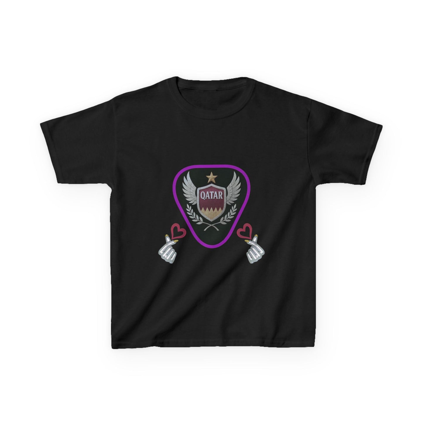 Kids' Fun Graphic Tee, Casual Kids T-Shirt, Cute Kids Top, Qatar Themed Shirt, Gift for Young Fans