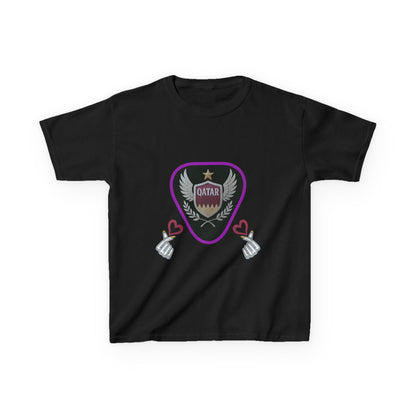 Kids' Fun Graphic Tee, Casual Kids T-Shirt, Cute Kids Top, Qatar Themed Shirt, Gift for Young Fans