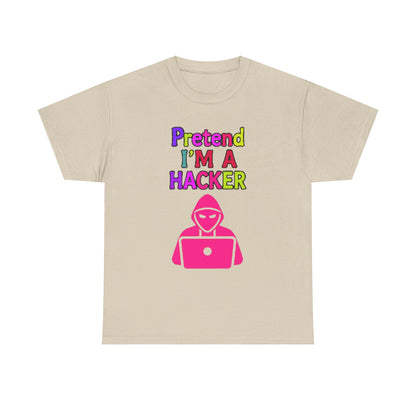Pretend I'm a Hacker Tee, Fun Unisex Heavy Cotton Tee, Geeky Gift for Coders, Computer Lovers Shirt, Casual Everyday Wear, Unique [...]