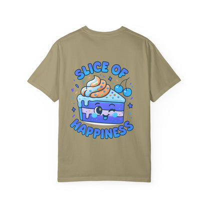 Colorful Slice of Happiness T-Shirt, Cute Dessert Tee, Unisex Graphic Tee, Sweet Gift for Foodies, Fun Casual Wear