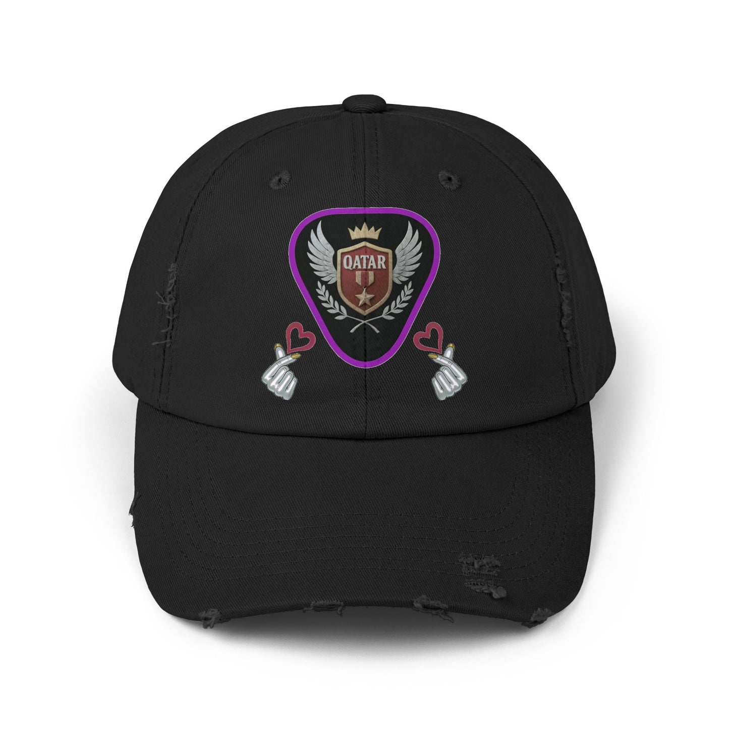 Cap Qatar Love - Unisex Distressed