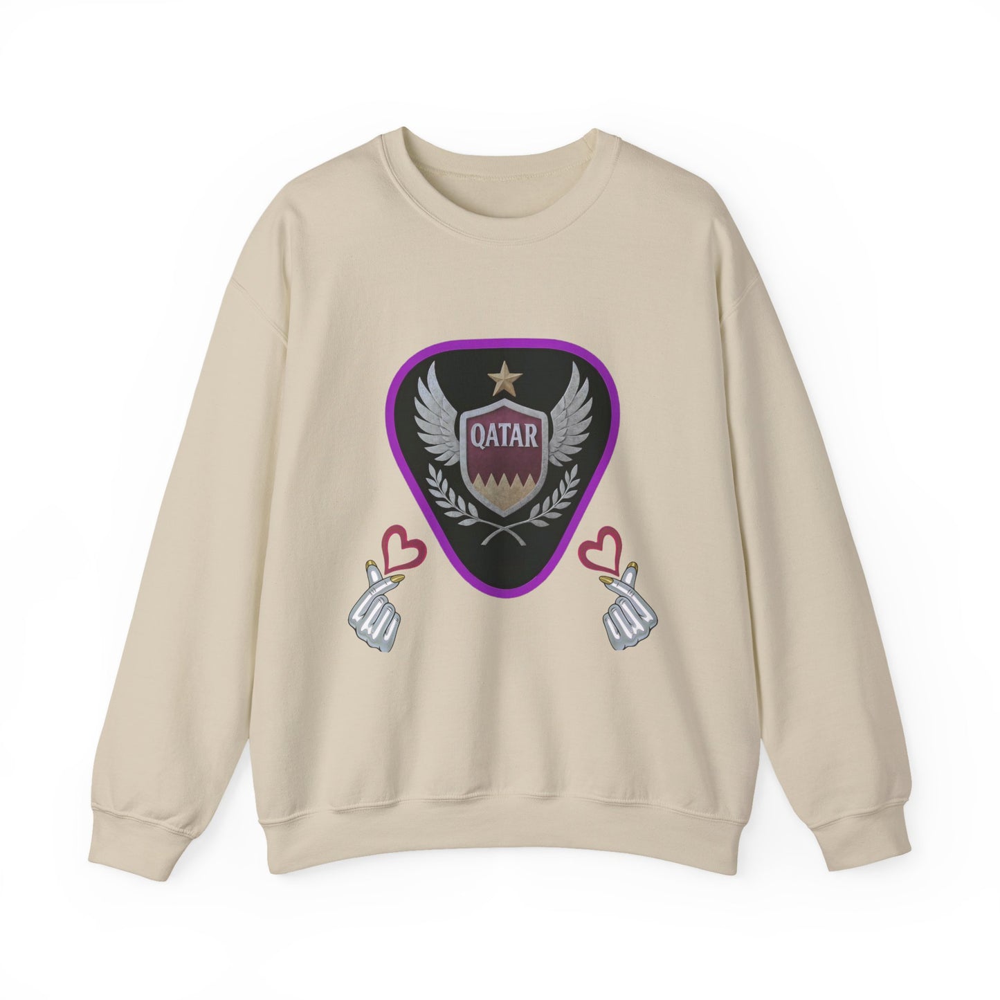 Qatar Pride Crewneck Sweatshirt, Unisex Casual Style, Perfect Gift for Sports Fans, Birthday or National Day Celebration, Cozy [...]