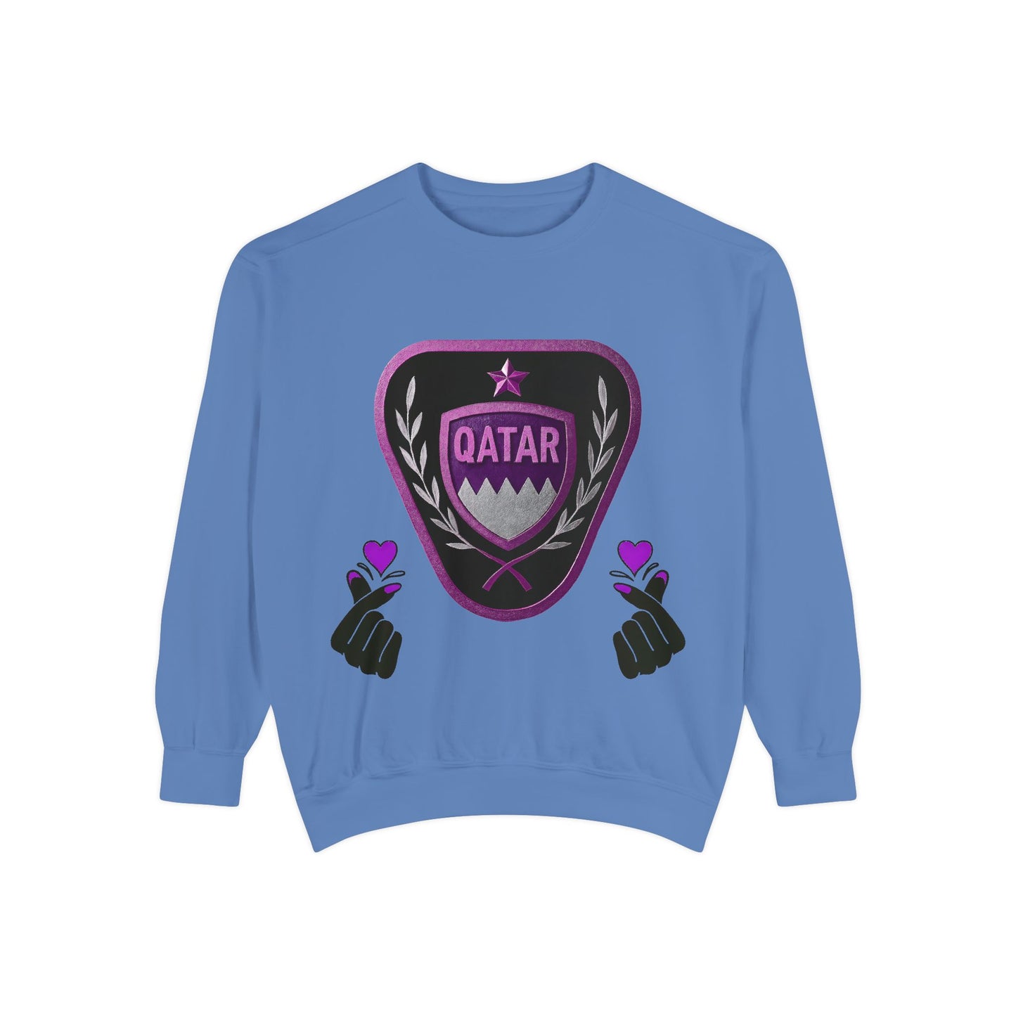 Qatar-Inspired Unisex Sweatshirt | Cozy Fashion for Sports Fans, Travel Lovers, Gift for Holidays, Casual Wear
