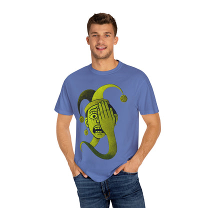 Garment-Dyed T-shirt 'i can't see' Design
