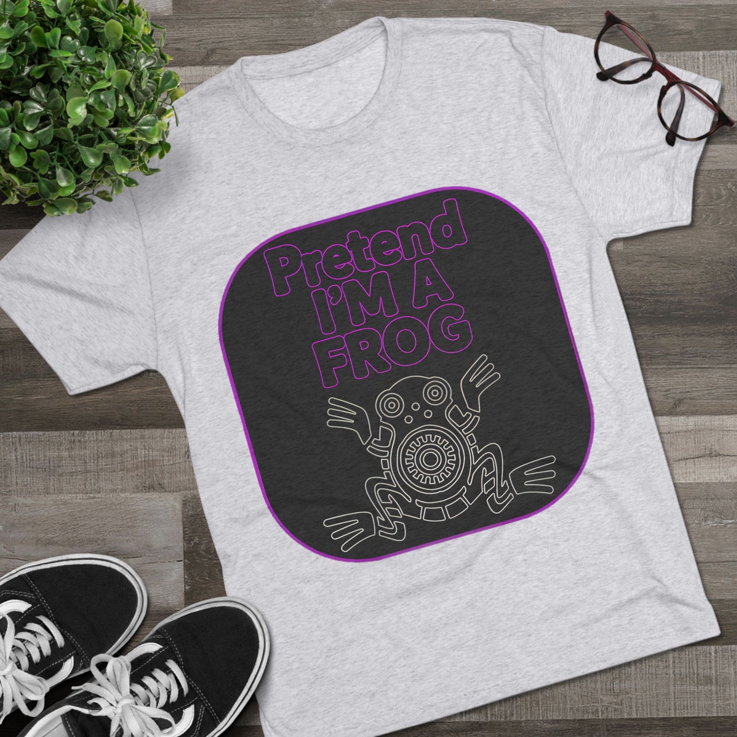 Funny Frog Unisex Tee - Pretend I Am a Frog Design