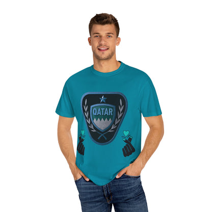Qatar Pride Unisex T-Shirt, Casual Wear, Sports Event Shirt, Travel Souvenir, Gift for Fans