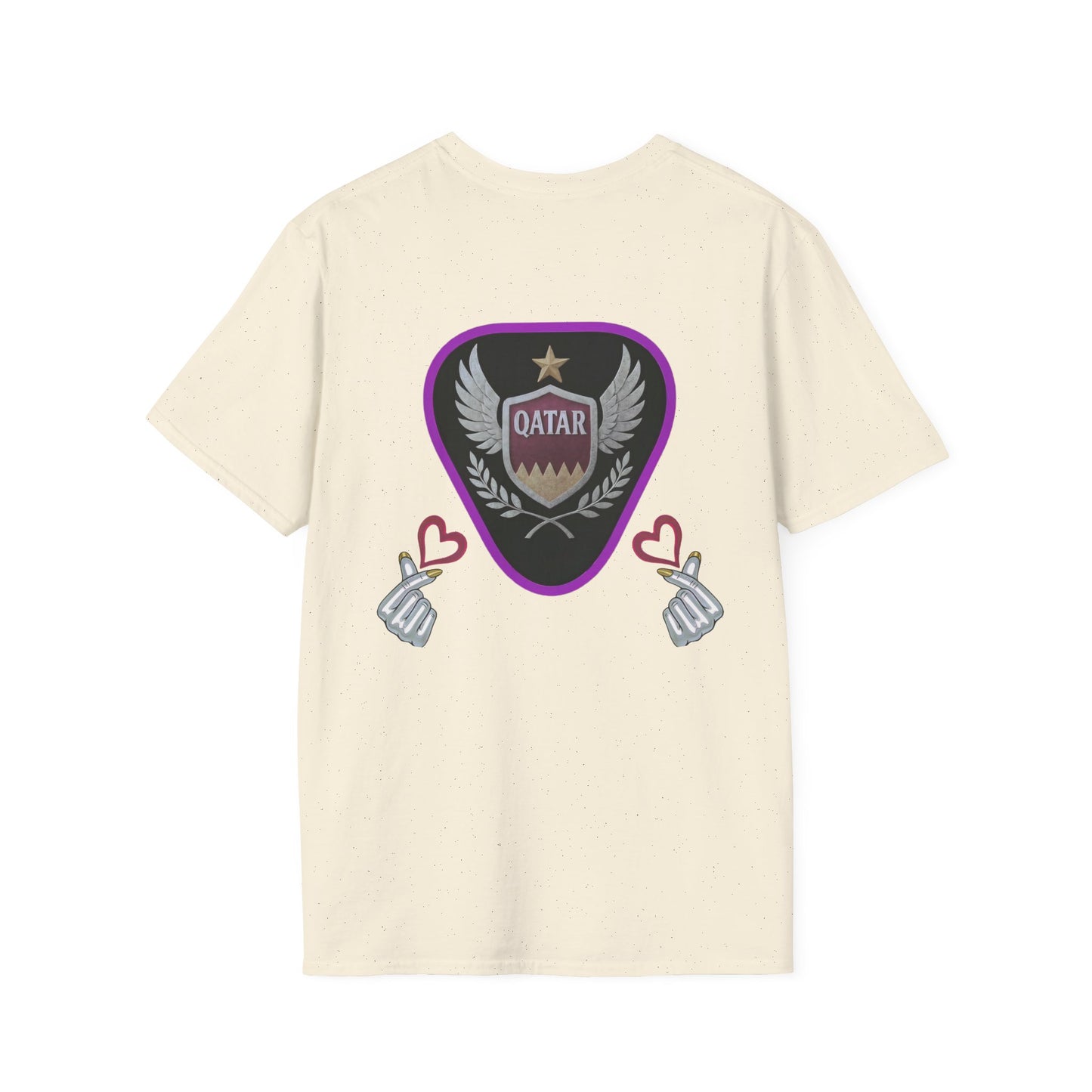 Qatar Pride Unisex Softstyle T-Shirt, Casual Wear, Sports Apparel, Gift for Fans, Travel Souvenir, Unique Design