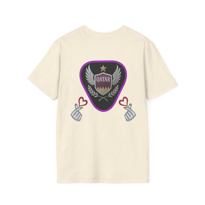 Qatar Pride Unisex Softstyle T-Shirt, Casual Wear, Sports Apparel, Gift for Fans, Travel Souvenir, Unique Design