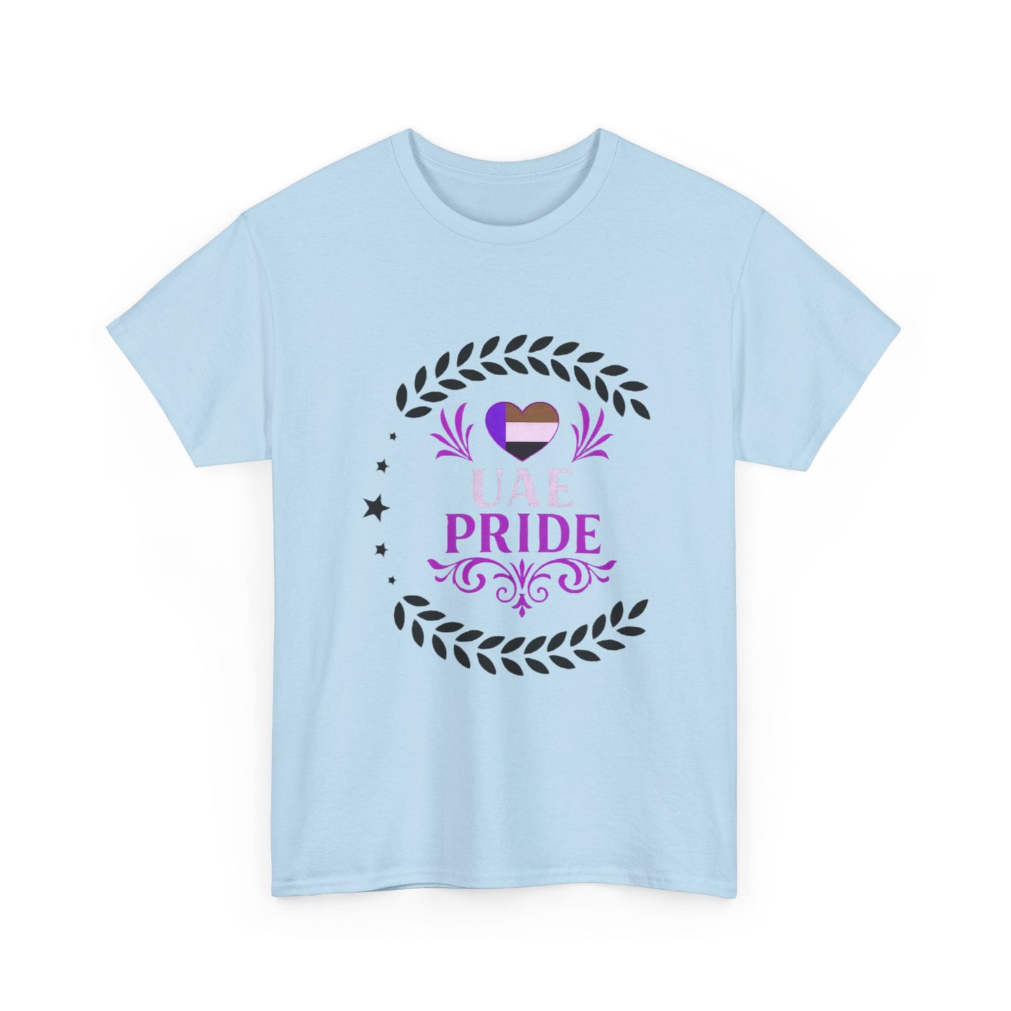 UAE Pride Unisex Heavy Cotton Tee, Pride T-Shirt, Abu Dhabi Gift, National Day Apparel, LGBTQ+ Support Tee, Casual Wear