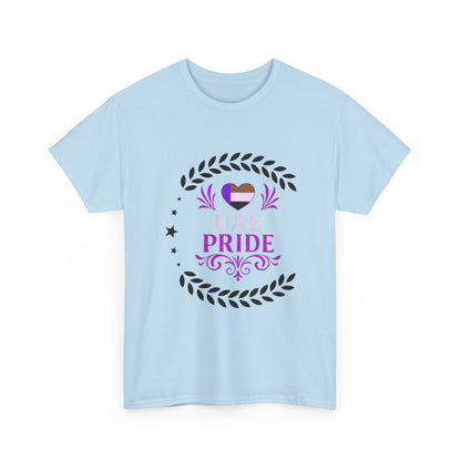 UAE Pride Unisex Heavy Cotton Tee, Pride T-Shirt, Abu Dhabi Gift, National Day Apparel, LGBTQ+ Support Tee, Casual Wear