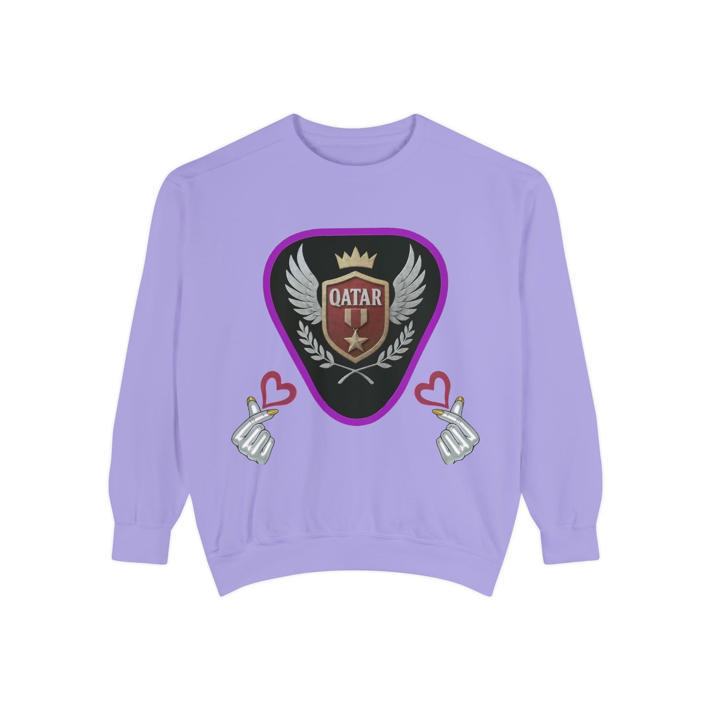 Qatar-Inspired Unisex Sweatshirt, Cozy Gift for Sports Fans, Stylish Casualwear, Travel Apparel, Souvenir from Qatar