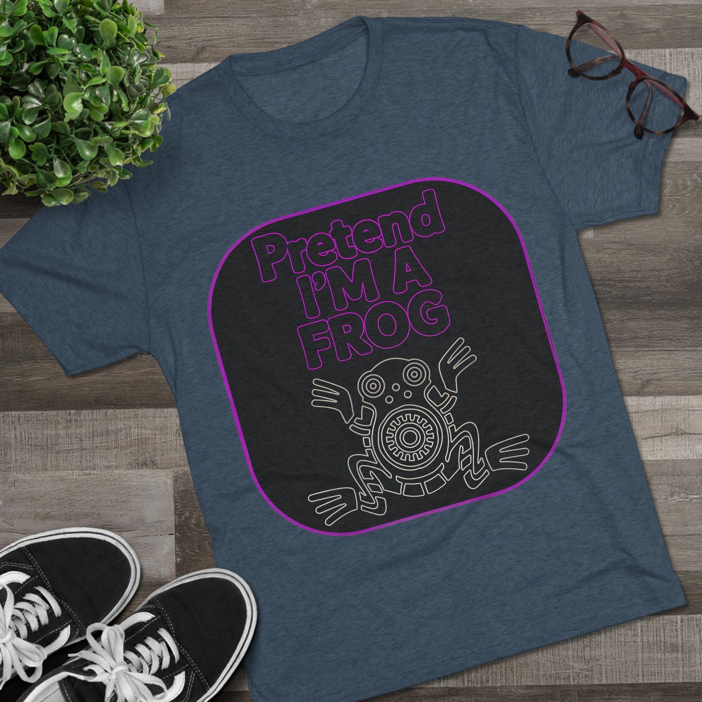Funny Frog Unisex Tee - Pretend I Am a Frog Design