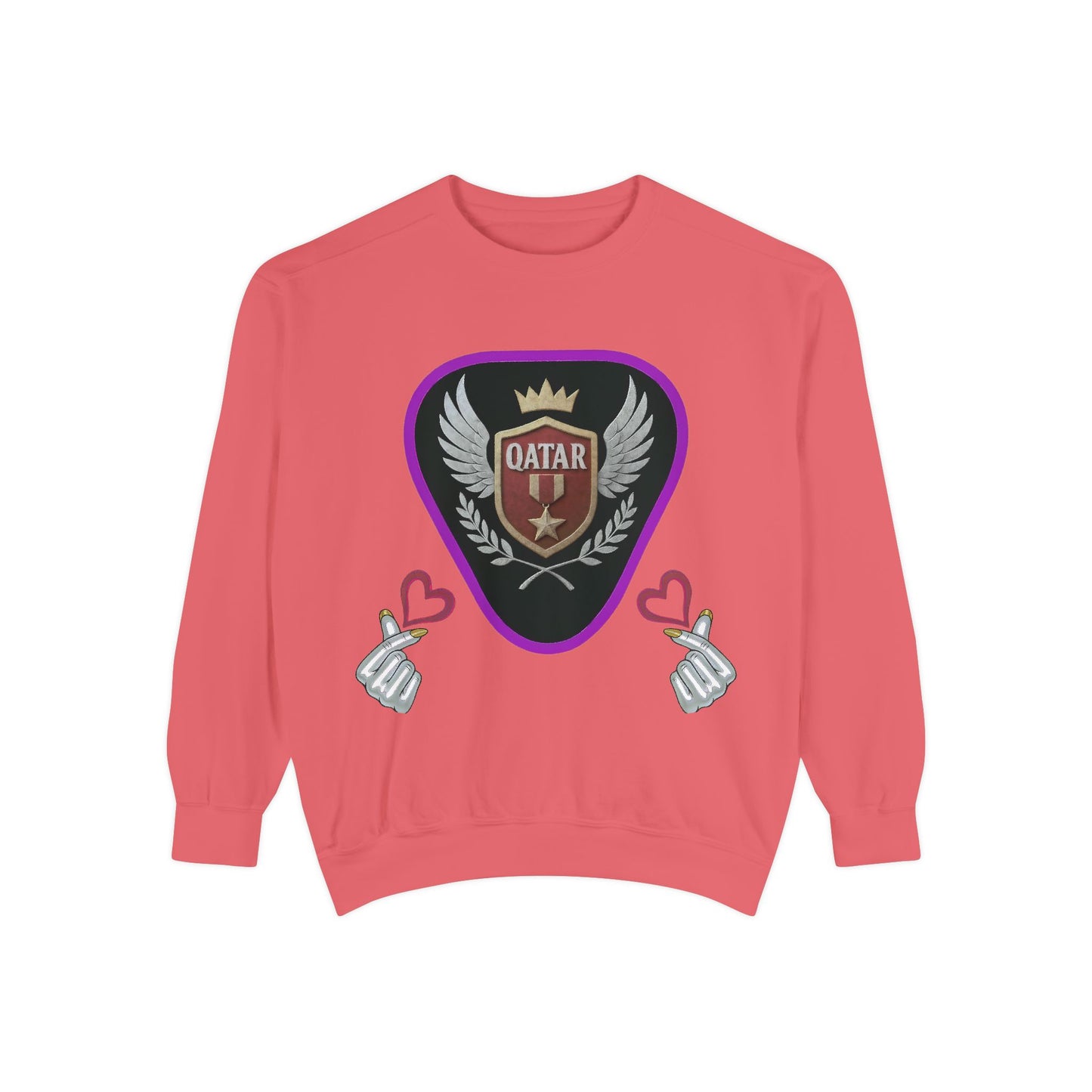 Qatar-Inspired Unisex Sweatshirt, Cozy Gift for Sports Fans, Stylish Casualwear, Travel Apparel, Souvenir from Qatar