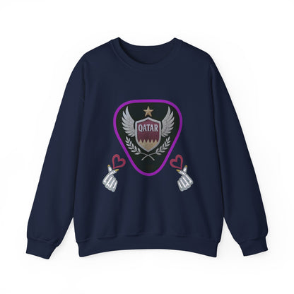 Qatar Pride Crewneck Sweatshirt, Unisex Casual Style, Perfect Gift for Sports Fans, Birthday or National Day Celebration, Cozy [...]