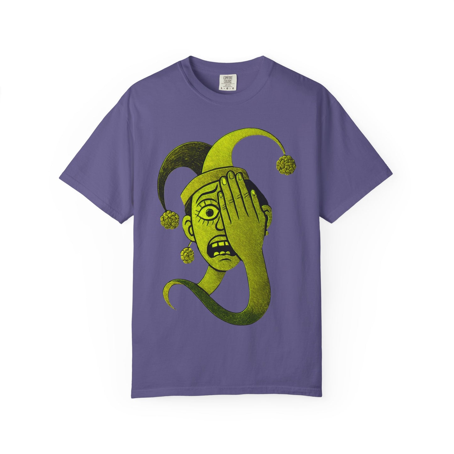 Garment-Dyed T-shirt 'i can't see' Design