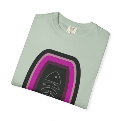 FISH BONE AND BULLS T-Shirt - Vintage Unisex Garment-Dyed Tee